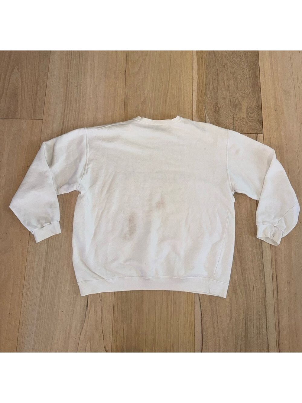 Valentino Swimwear Vintage Off White Sweatshirt Size Large - Picture 11 of 11